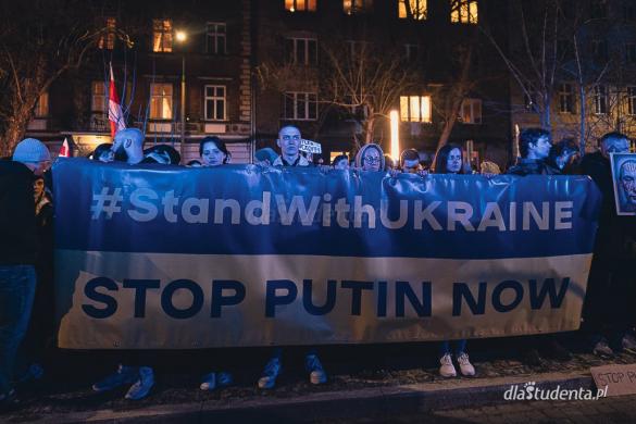 Solidarnie z Ukrainą - manifestacja poparcia w Krakowie