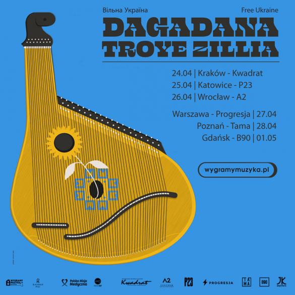 Free Ukraine - DAGADANA, Troye Zillia w Poznaniu 