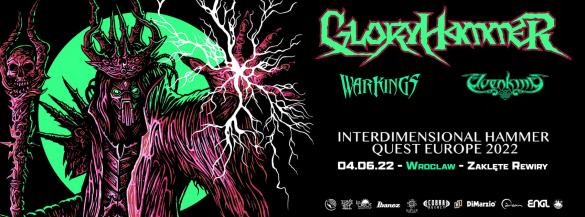 Interdimensional Hammer Quest Tour 2022: Gloryhammer + Warkings + Elvenking