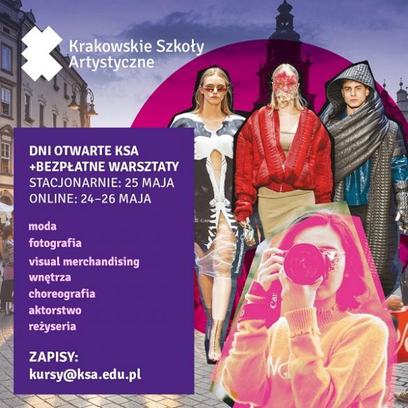 Krakowskie Szkoły Artystyczne - Dni Otwarte (stacjonarnie i online)