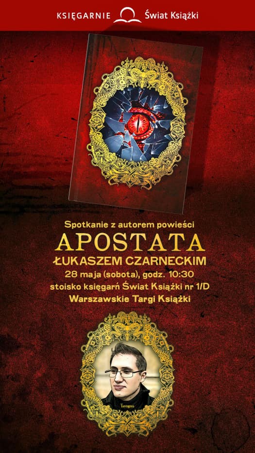 Łukasz Czarnecki "Apostata" - spotkanie autorskie