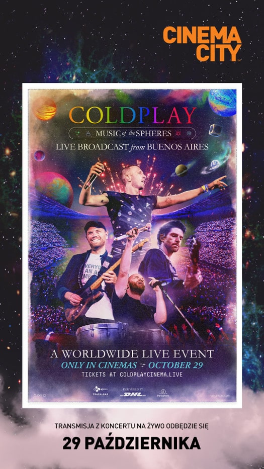 Coldplay na żywo  w Cinema City 