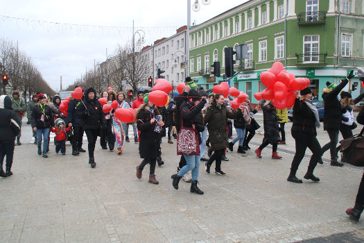 Parada Serc podczas 31. Finału WOŚP w Częstochowie
