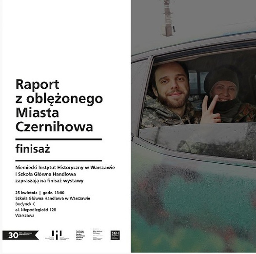 Finisaż wystawy Raport z oblężonego miasta Czernihowa + dyskusja