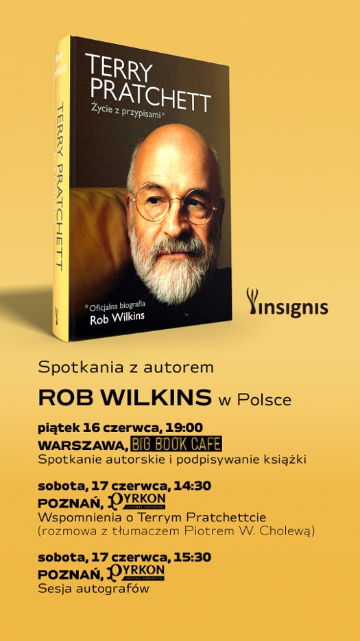 Rob Wilkins - spotkanie z autorem biografii Terry'ego Pratchetta