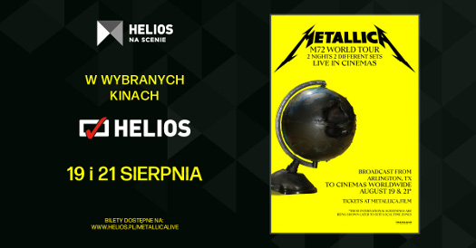 Metallica w nowej jakości w kinach Helios