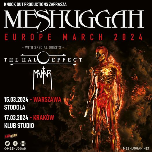  Meshuggah, The Halo Effect, MANTAR 