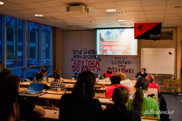 Protest studentów w obronie akademika w Poznaniu 