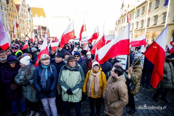 "Protest Wolnych Polaków" we Wrocławiu 