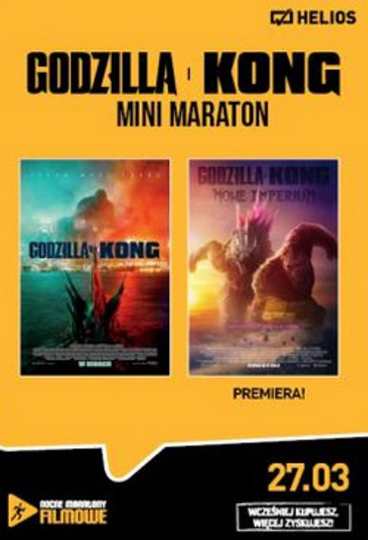 Godzilla i Kong Mini Maraton w Heliosie