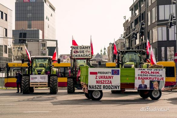 Protest rolników w Kielcach 