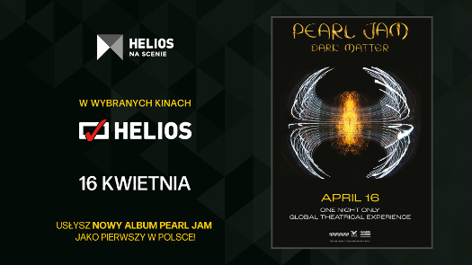 Nowy album Pearl Jam dostępny przedpremierowo w kinach Helios