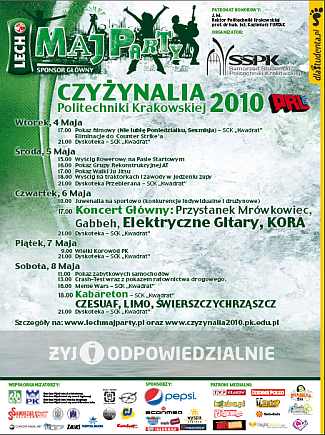 Lech Maj Party Czyżynalia 2010 - koncert główny