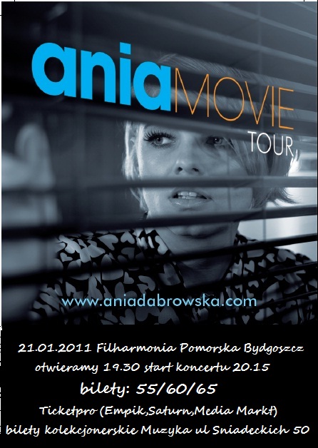 Ania Dąbrowska - Ania Movie Tour 2011