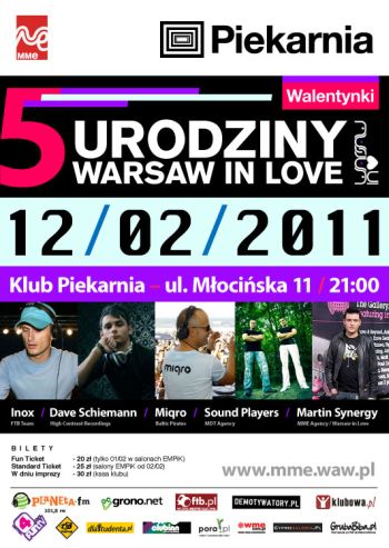Urodziny Warsaw in Love - MEGA IMPREZA!