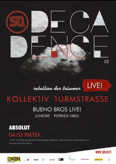 DECADENCE 2! w. Kollektiv Turmstrasse LIVE! 