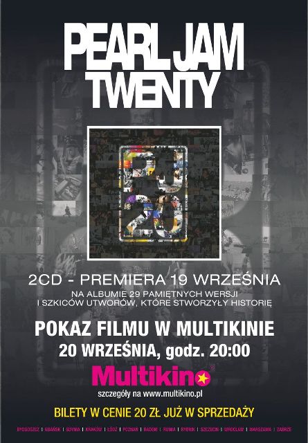 "Pearl Jam Twenty" w Multikinie