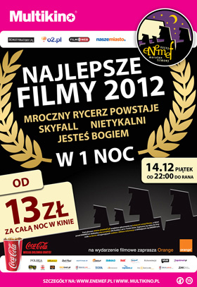 ENEMEF: Noc najlepszych filmów 2012 roku