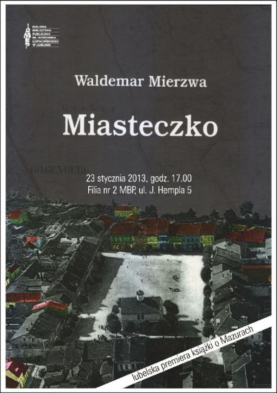 Premiera  książki Waldemara Mierzwy "Miasteczko"