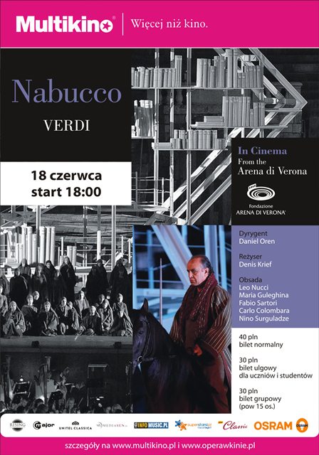 „Nabucco” Giuseppe Verdiego w Multikin