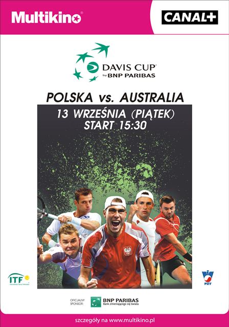 Polska-Australia na Davis Cup w Multikinie