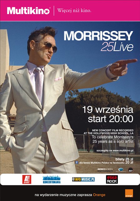 Koncert Morrissey 25 w Multikinie