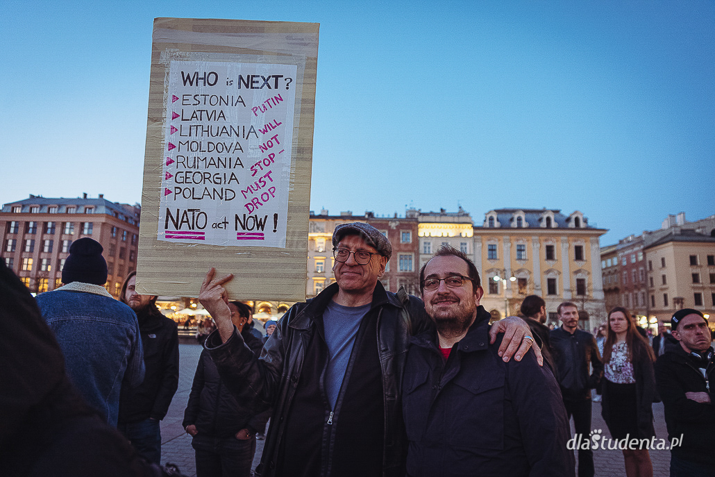 No War In My Name - demonstracja antywojenna w Krakowie  - zdjęcie nr 10