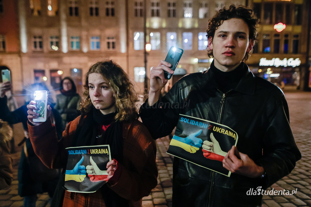 TAK dla Ukrainy w Unii Europejskiej - manifestacja we Wroclawiu  - zdjęcie nr 11
