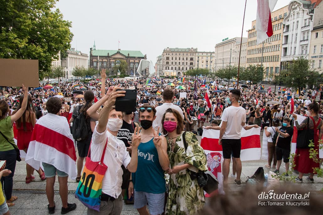 Wolność dla Białorusi - demonstracja w Poznaniu  - zdjęcie nr 4
