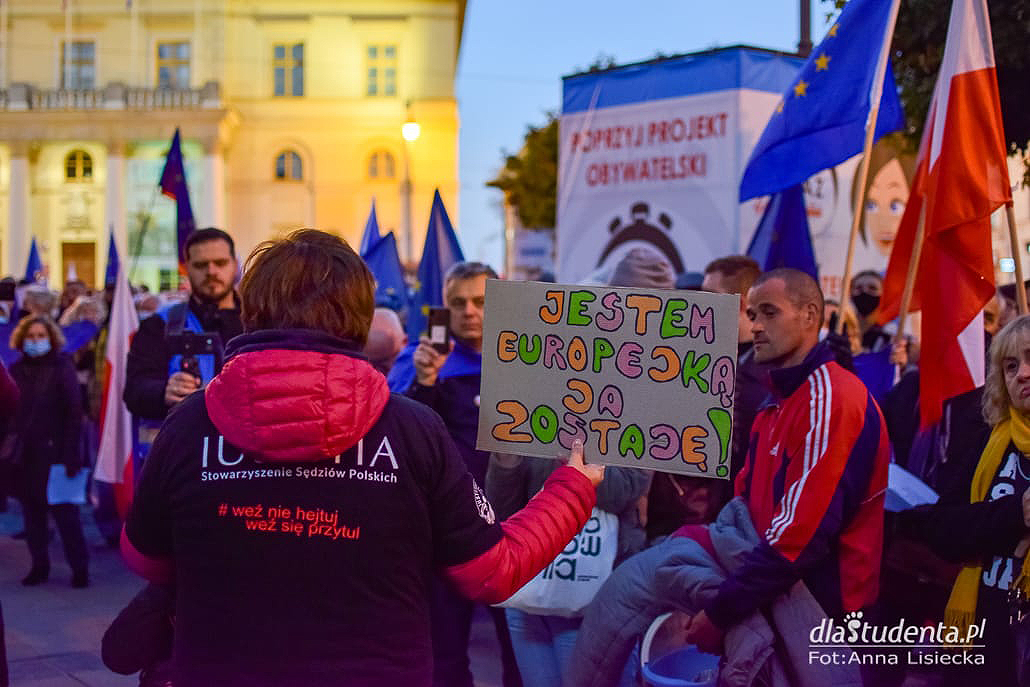 My zostajemy w Europie - demonstracja w Lublinie - zdjęcie nr 8