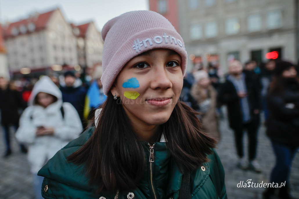 Marsz solidarności z Ukrainą we Wrocławiu  - zdjęcie nr 10