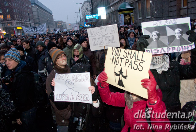 Protest przeciwko ACTA - zdjęcie nr 3