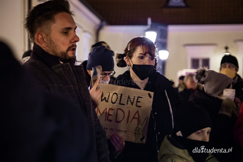 Wolne Media - protest w Białymstoku  - zdjęcie nr 4