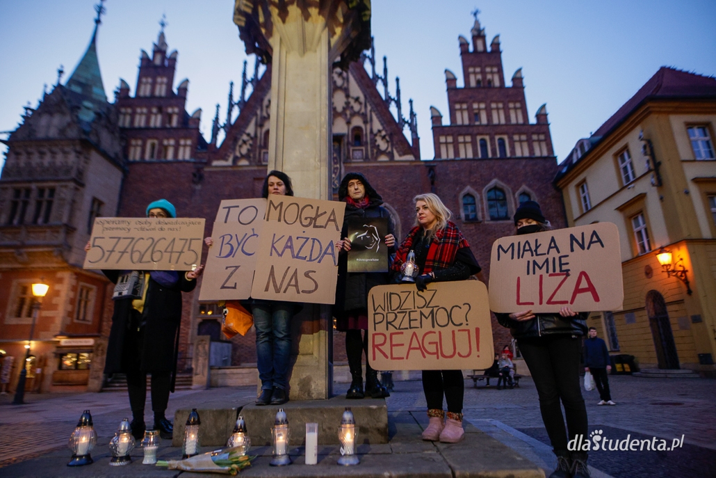 Miała na imię Liza. Stop przemocy wobec kobiet - protest we Wrocławiu 