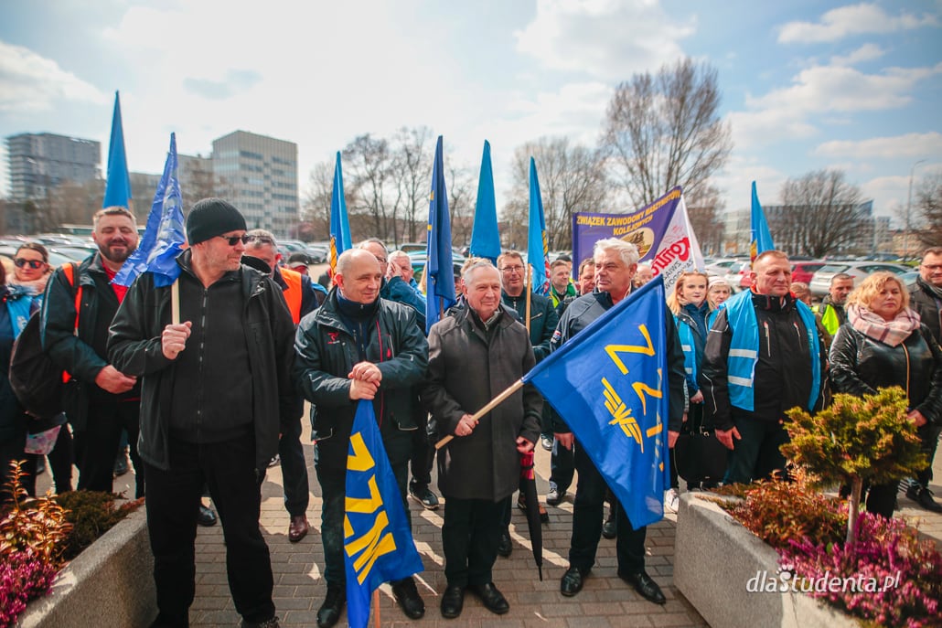 Protest kolejarzy na Dolnym Śląsku - zdjęcie nr 4