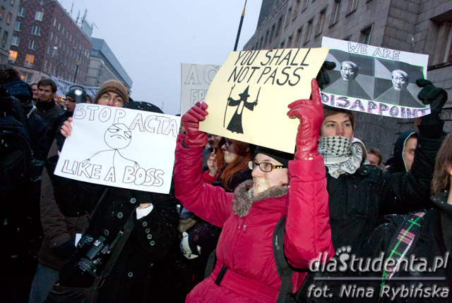 Protest przeciwko ACTA - zdjęcie nr 2