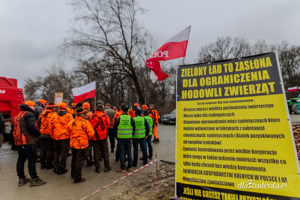 Protest rolników i myśliwych na Dolnym Śląsku  - zdjęcie nr 3