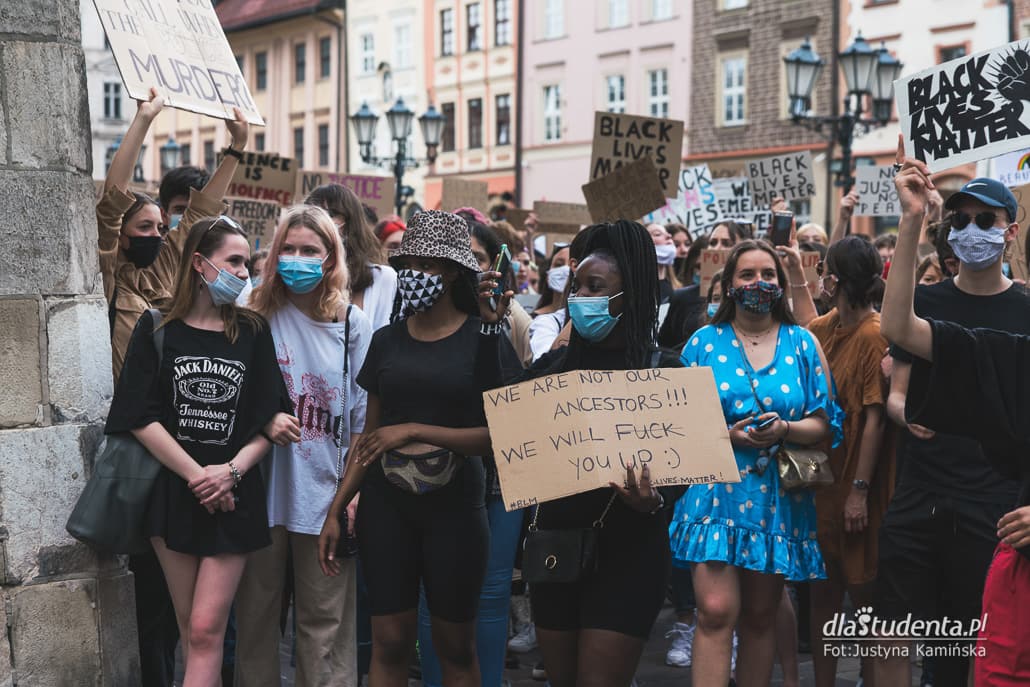 Protest Black Lives Matter w Krakowie - zdjęcie nr 4
