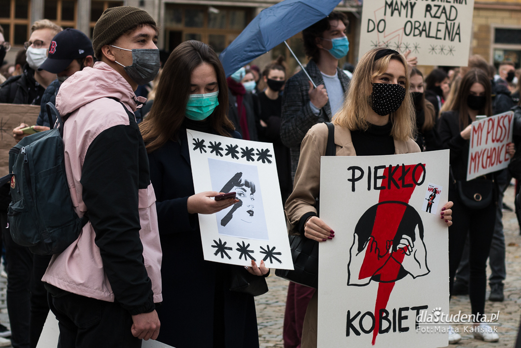 Strajk Kobiet: Studencki protest we Wrocławiu  - zdjęcie nr 10