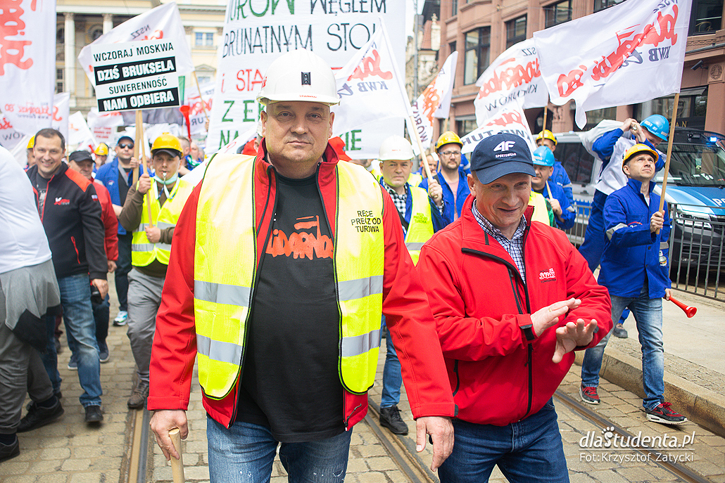 Manifestacja górników we Wrocławiu - zdjęcie nr 7