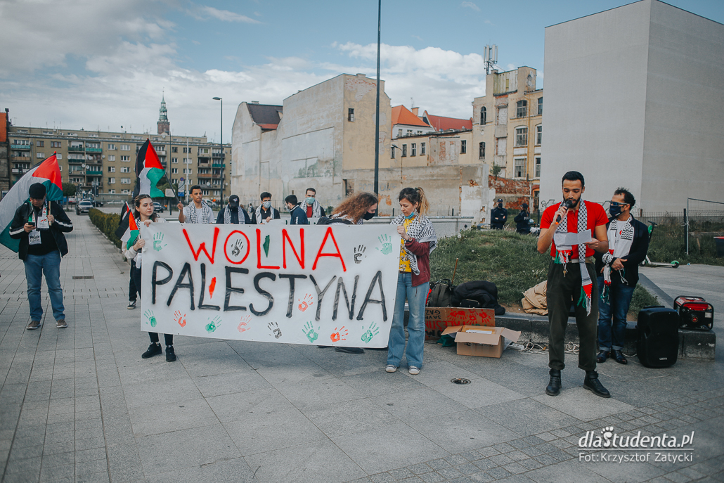 Wolna Palestyna - manifestacja we Wrocławiu  - zdjęcie nr 3