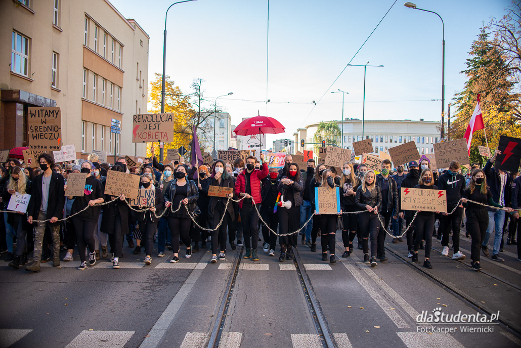 Strajk Kobiet: To jest Wojna - strajk studentów w Łodzi - zdjęcie nr 1