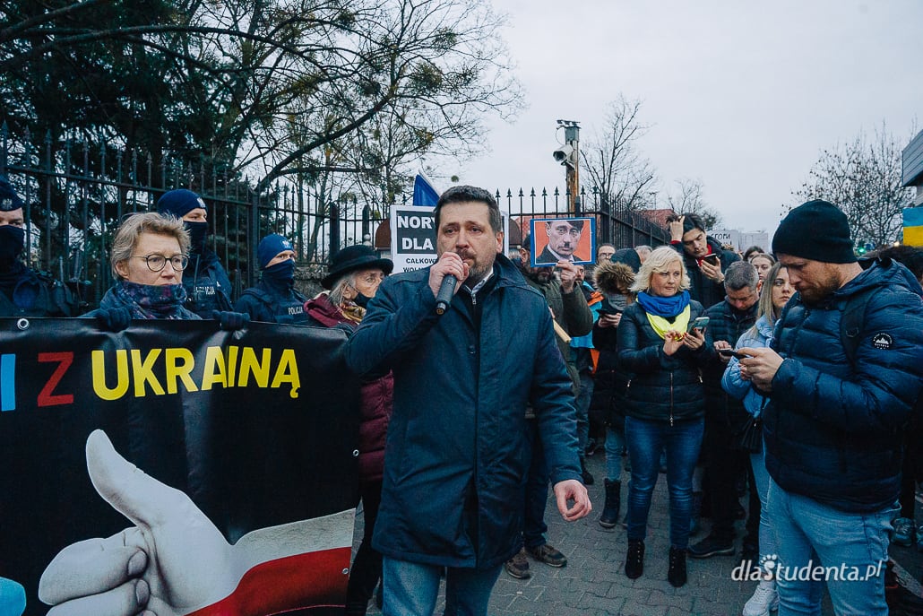 Solidarnie z Ukrainą - manifestacja poparcia w Poznaniu  - zdjęcie nr 5