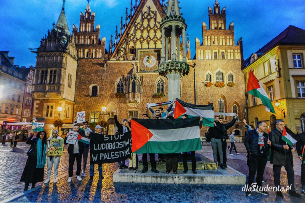 Solidarnie ze Strefą Gazy - demonstracja we Wrocławiu  - zdjęcie nr 2