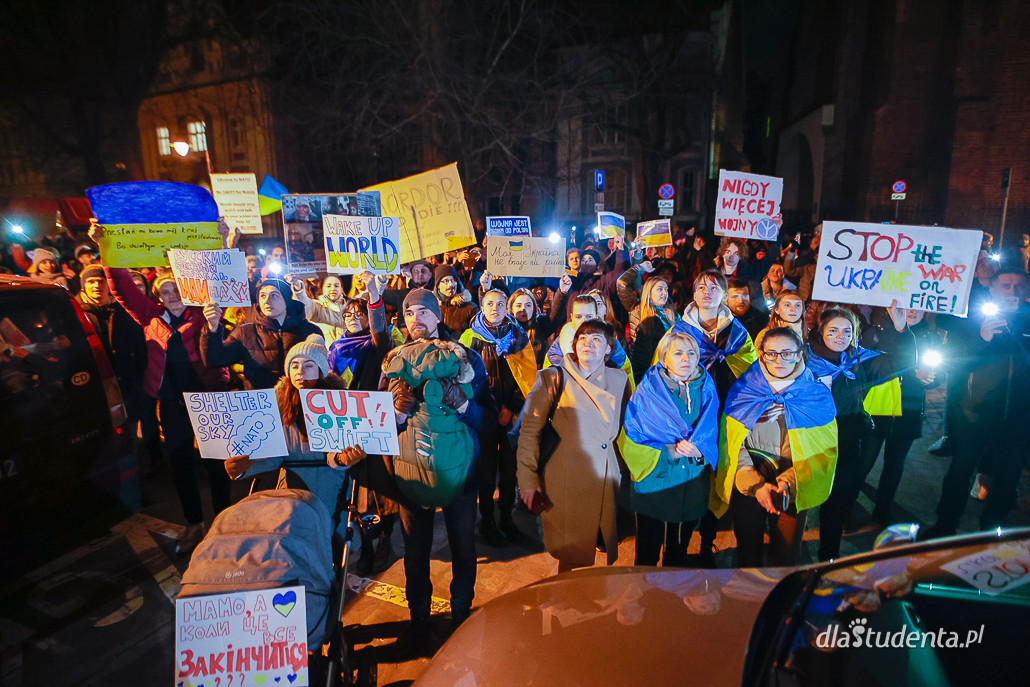 Marsz solidarności z Ukrainą we Wrocławiu  - zdjęcie nr 11