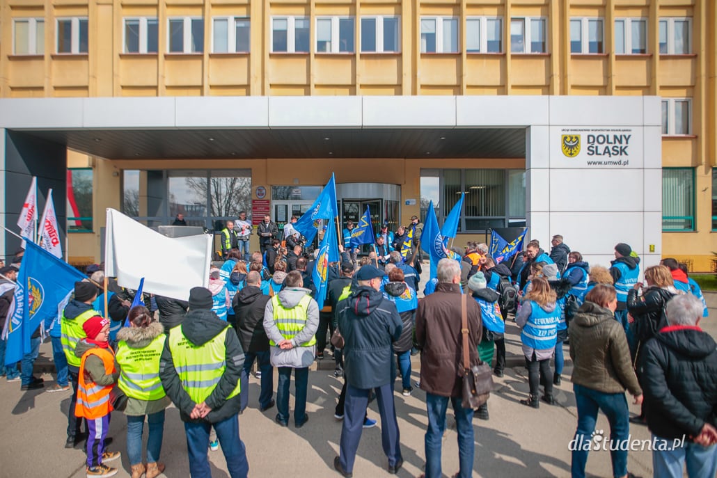 Protest kolejarzy na Dolnym Śląsku - zdjęcie nr 3