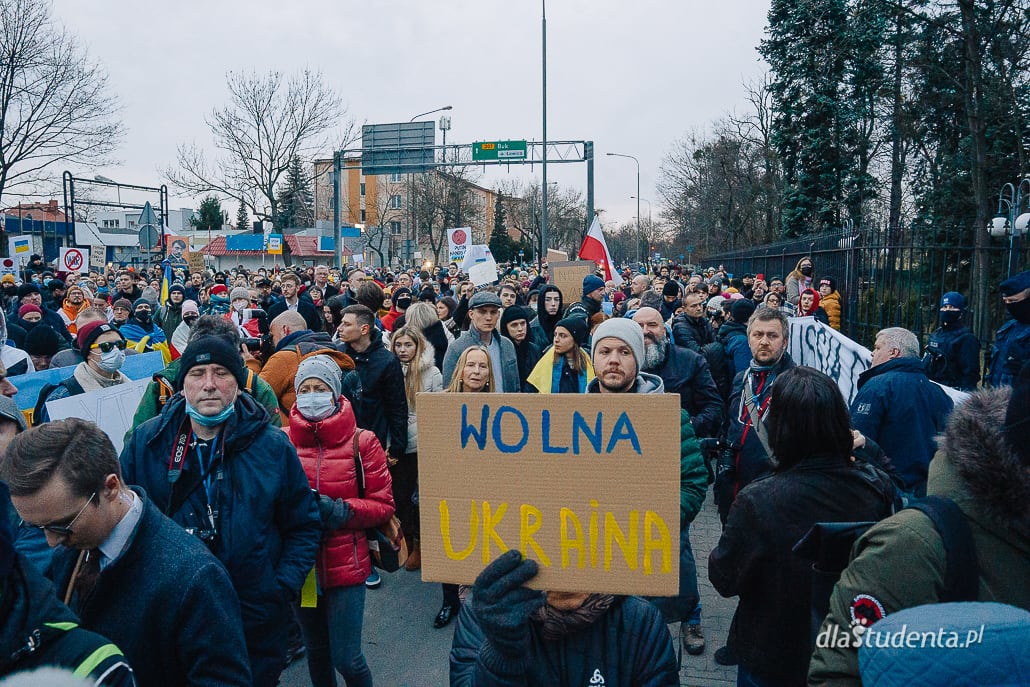 Solidarnie z Ukrainą - manifestacja poparcia w Poznaniu  - zdjęcie nr 7
