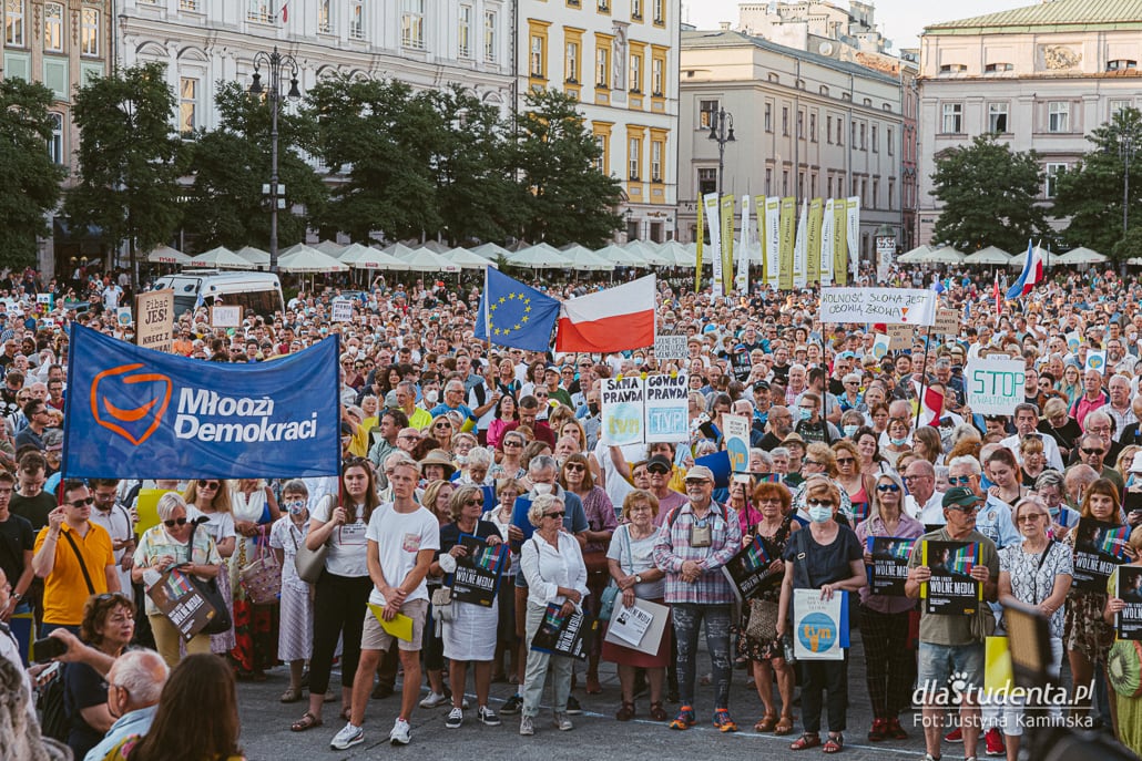 Wolne Media, Wolni Ludzie - manifestacja w Krakowie