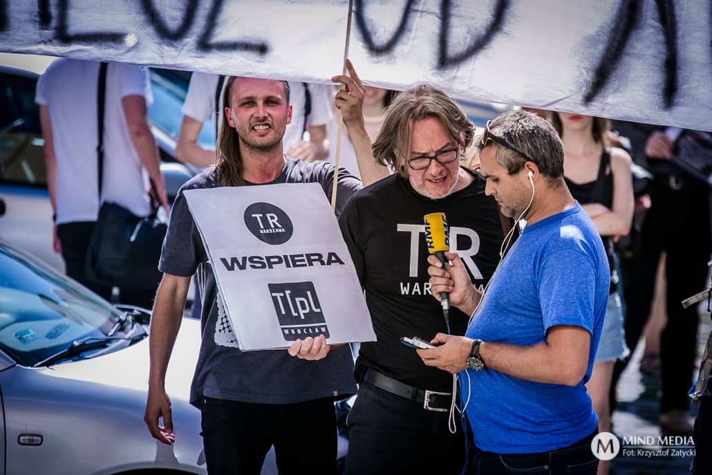 Protest artystów Teatru Polskiego - zdjęcie nr 10