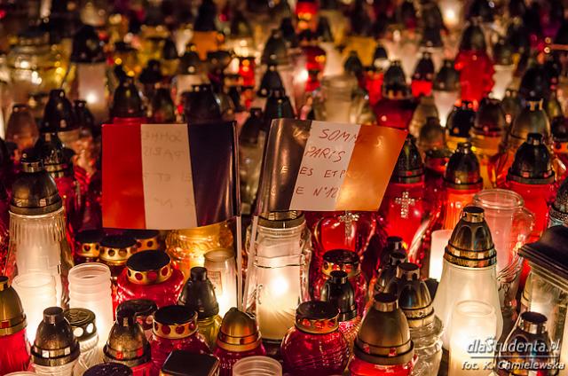Polacy oddają hołd ofiarom zamachów we Francji  - zdjęcie nr 4